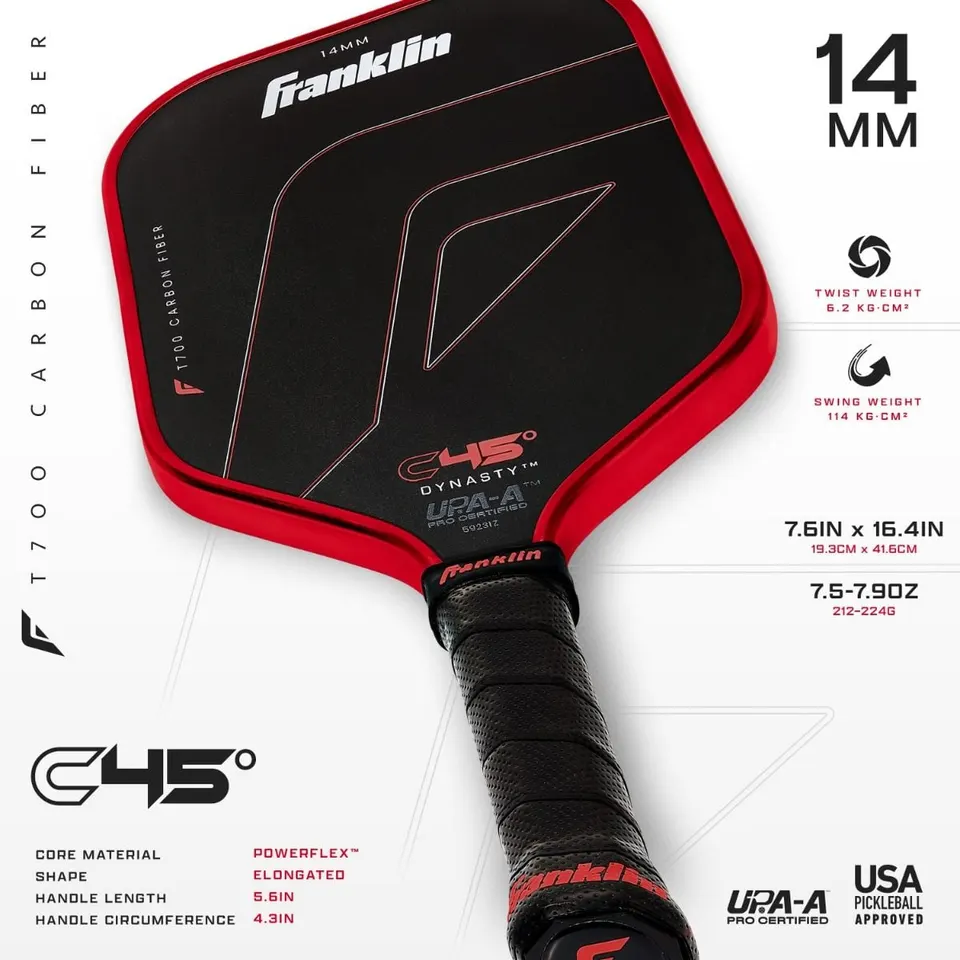 Franklin C45 Dynasty Carbon Fiber Paddle Series