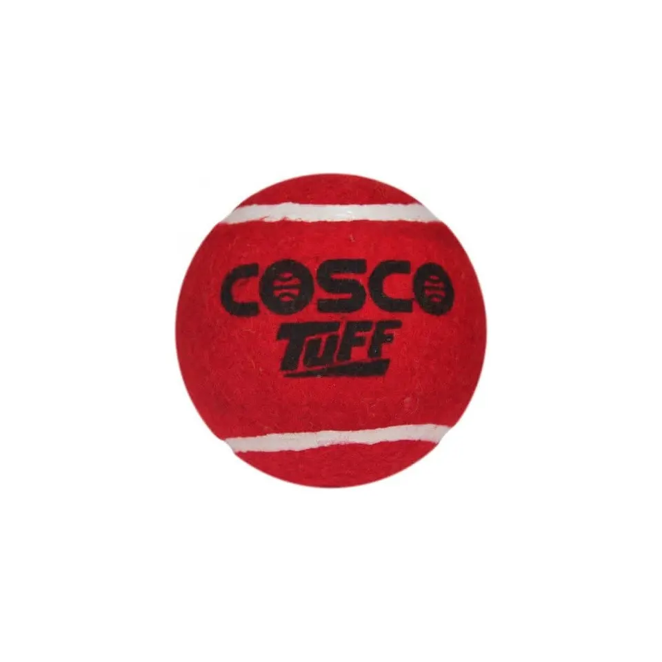 COSCO Cricket Tuff Tennis Ball (Red)