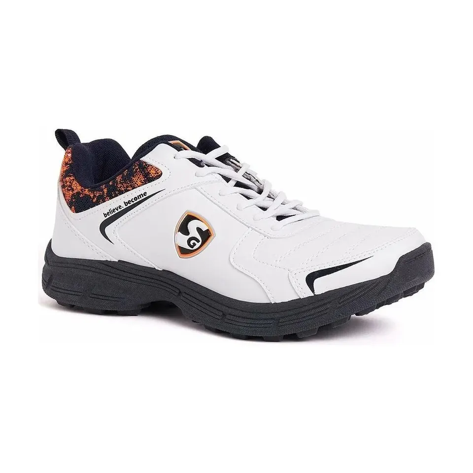 SG Savage Stud Cricket Shoe Navy Blue Orange