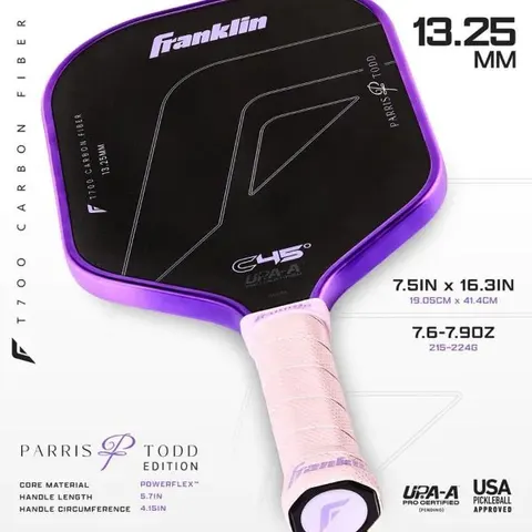 Franklin C45 Parris Todd 13.25mm Pickleball Paddle - Lilac