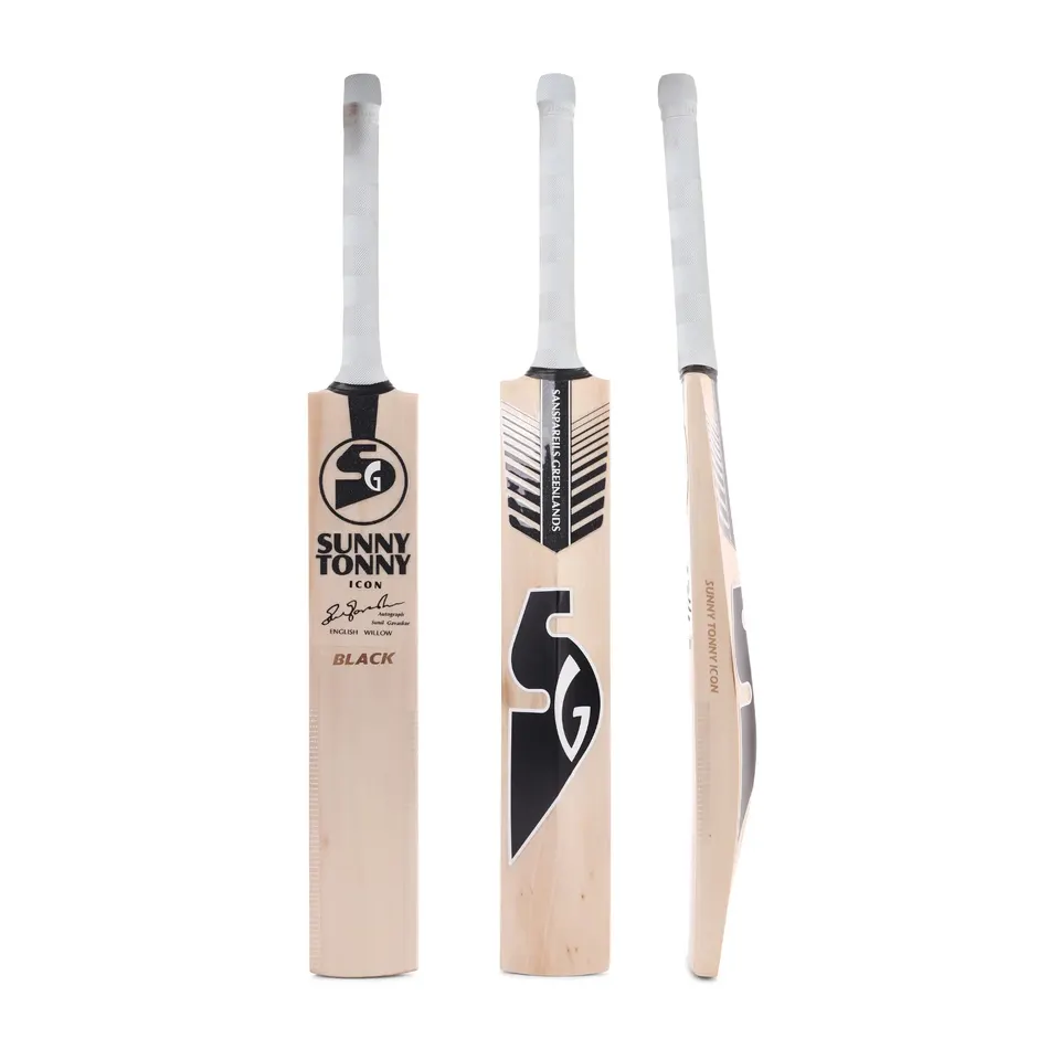 SG English Willow Cricket Bat  Sunny Tonny Icon Black SH